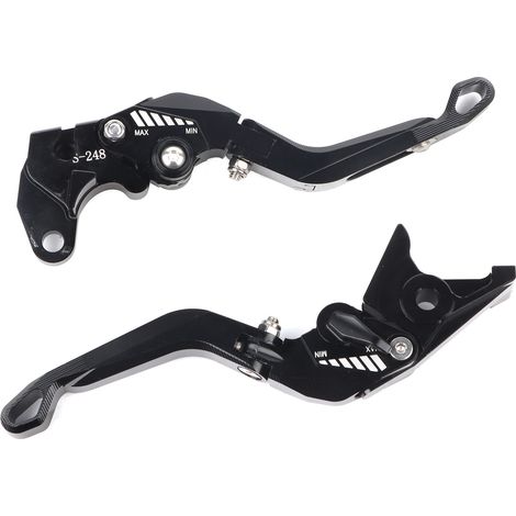 Paire de leviers d'embrayage et de frein compatibles avec SUZUKI GSXR600, GSXR750, GSXR1000, TL1000S et SV650 (1/5)