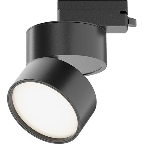 Spot rail 1 phase noir rond LED 12W 4000K Maytoni Onda (1/5)