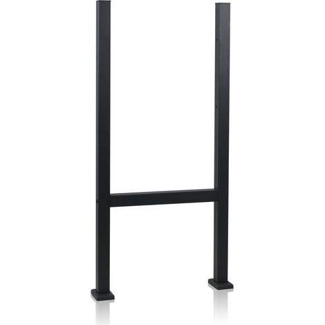 Zelsius Soporte universal de acero para buzones, RAL 7016 Antracita, Soporte para buzones de pared (1/4)