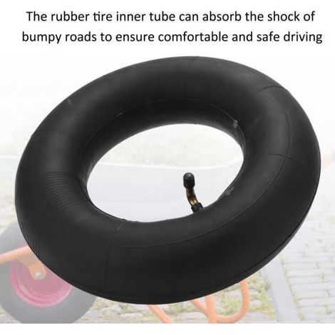 Chambre à air 4.10/3.50-6 - - Caoutchouc - Tige de valve coudée - Durable - Confortable (1/4)