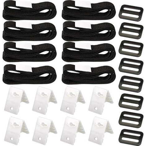 Allecta - Set di copertura per piscina con cinghie e clip di fissaggio, set di avvolgitori per piscina. (1/5)