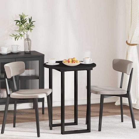 Table Top Ø 60 x 1.5 cm Round Engineered Wood Black vidaXL (1/5)