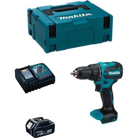 Taladro Percutor MAKITA DHP490RTJ1 (1 x 5,0 Ah + DC18RC + MAKPAC 2) (1/5)