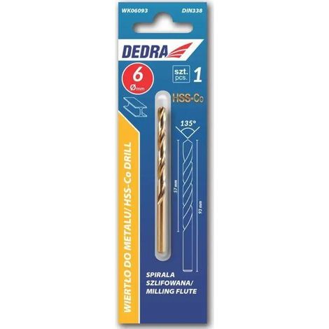 Broca de cobalto dedra WK02557 2,5 mm pack de 2 (1/3)