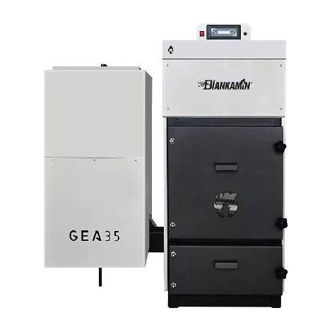 Chaudière fioul classique 35 kW – Brûleur trilatéral DianFlex – Échangeur en acier inoxydable – Rendement 85% – Certification EN 303-5 – DK