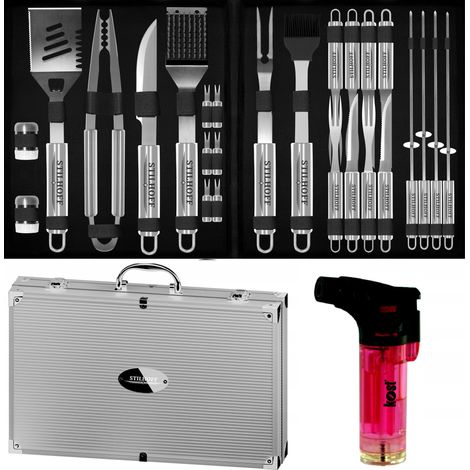 Set di accessori per STILHOFF STRONG GRILL, posate 28 pezzi + custodia + bruciatore