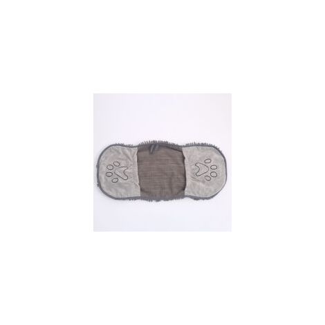 Serviette absorbante en microfibre grise - 35 x 80 cm - Ultra-absorbante, sèche rapidement, pour bain et sortie pluvieuse (1/5)