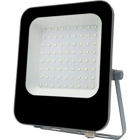 Projecteur Extérieur LED 50W IP65 Noir - Blanc Neutre - SILUMEN (1/5)