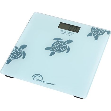 Little Balance Aqua Turtles USB-R BLAU Personenwaage