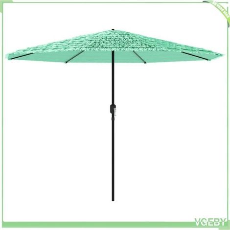 Parasol de jardin - FAFEICY - 4005111 - 324x324x247 cm - mât acier - manivelle (1/5)