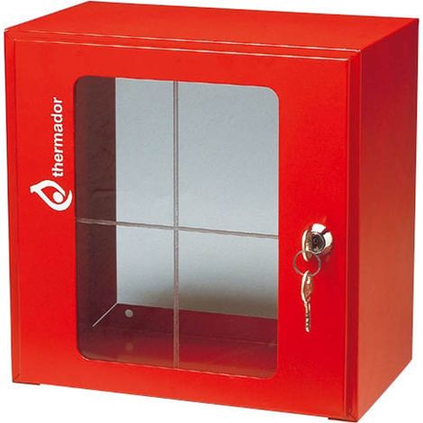 Thermador – Boitier sous verre dormant 250x180x70mm – Protection anticorrosion – Vitre polycarbonate anti UV – Serrure normalisée H520 (1/4)