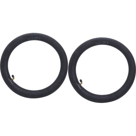2 Pièces Chambre à Air Butyl Rechange Valve Coudée pour Vélo Pliable 14x2.125 Pouces (1/5)