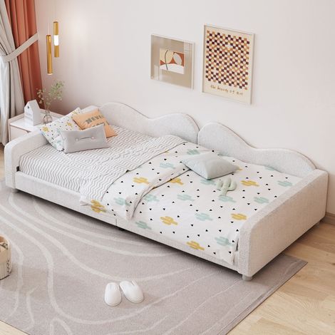 Modulares Sofa aus Stoff in Weiß 214.5 x 95 x 42 cm HOMAIRE (1/5)