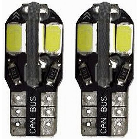 TRADE SHOP - Lampadine Di Posizione T10 Maxtech T-105630 12v 8 Led Lampadine Ultra Luminose - (1/2)