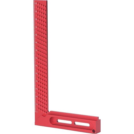 Règle à tracer en alliage d'aluminium pour le travail du bois, équerre à 45° et 90°, outil de mesure pour menuisier, 160 mm (1/5)