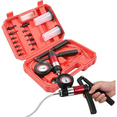 Pompe À Vide Manuelle - Multifonction Portable Purgeur De Frein pour Voiture Et Testeur Dépression,pour Le, l'extraction et Le Remplissage de fluides sur Voiture, Moto Camion (1/5)