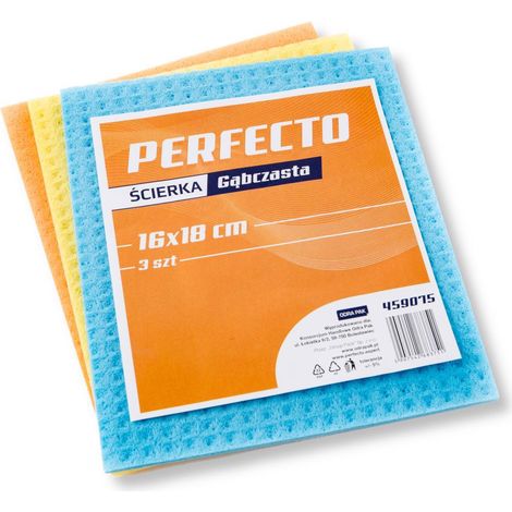 Panno spugna Perfecto, 3 pezzi