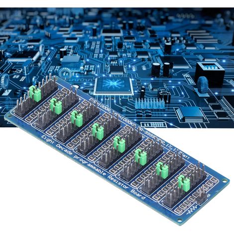 Programmierbare Widerstandsplatine 0,1 Ω – 9.999.999 Ω, Achtsegmentanzeige, Genauigkeit 0,1 Ω, 200 V (1/5)