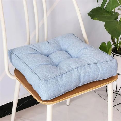 Coussins de sol carrés, coussins de yoga et de méditation en lin épais et doux, coussins de sol tatami, coussins de lecture, coussins de chaise, sièges décontractés pour adultes et enfants (1/5)