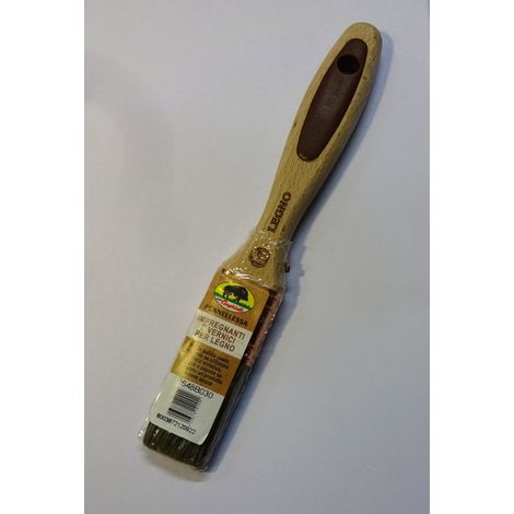 CINGHIALE - PENNELLO PER IMPREGNANTI E VERNICI PER LEGNO MANICO IN LEGNO E GOMMA MIS. 30
