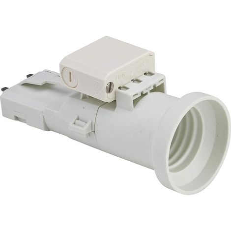 Douille ampoule - Soquet ampoule - Douille lumière - Douille de lampe - Douille intérieure - Kit Complet Douille E27 + Fiche Dcl 2P+T - Debflex - 712780 (1/5)