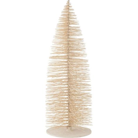 Sapin de Noël Déco à Paillettes "Otis" 140cm Blanc (1/2)