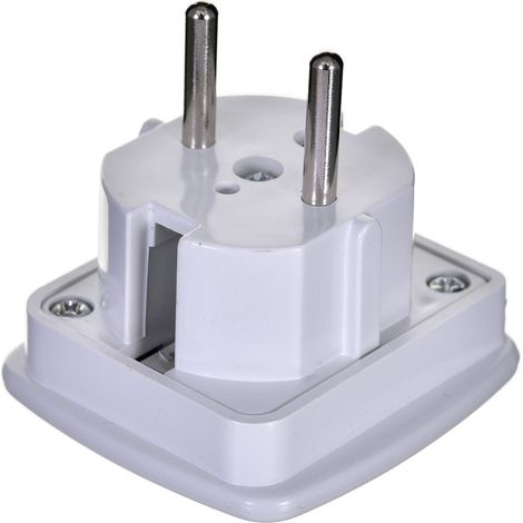Gembird A-AC-UKEU-001 power plug adapter Type G (UK) Type F White (1/2)