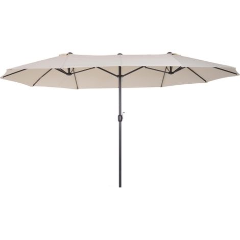 Sonnenschirm Gartenschirm Marktschirm Doppelsonnenschirm Terrassenschirm mit Handkurbel Beige Oval 455 x 270 x 240 cm
On-Site