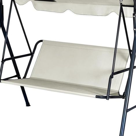 Cojín de repuesto para columpio de jardín,tejido Oxford 900D,para funda de silla de columpio de 2 y 3 plazas (beige,158 x 52 x 52 cm) (1/3)