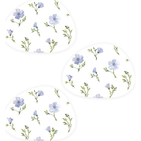 3 sets de table antidérapants et isolants, motif floral occidental, 30x40 cm, pour maison ou hôtel (1/5)