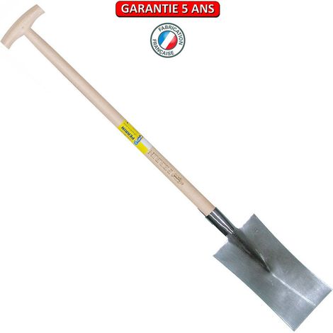 OUTILS PERRIN Louchet maçon de 34 cm - manche béquille fraisée 80 cm (1/2)