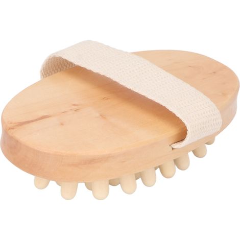 Brosse de Massage en Bois pour Soins de la Peau Sèche et Drainage (1/5)