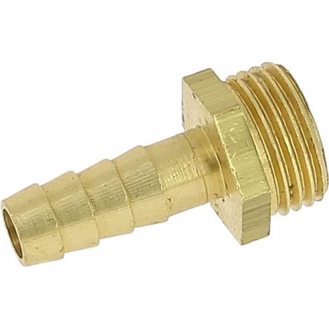 Anquier – Raccord laiton cannelé 1/2" mâle – Filetage plomberie 15x21 – Ø intérieur 10mm – Température max +70°C