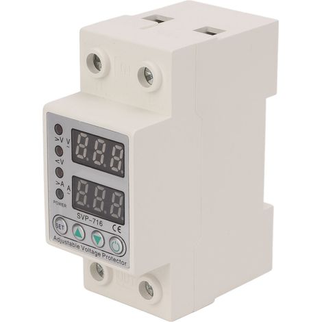 Über- und Unterspannungsschutz, Strombegrenzungsverzögerung, einstellbare intelligente Selbstwiederherstellungsvorrichtung, AC220V 63A (1-63A Überstrom) (1/5)