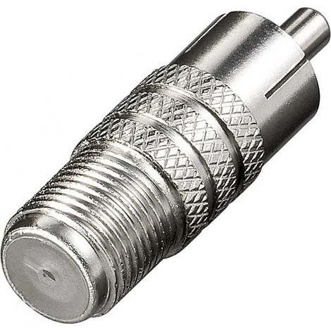 TRADE SHOP - Connettore Rca Maschio / Satellitare Femmina Adattatore Televisore Maxtech C-009 - (1/3)