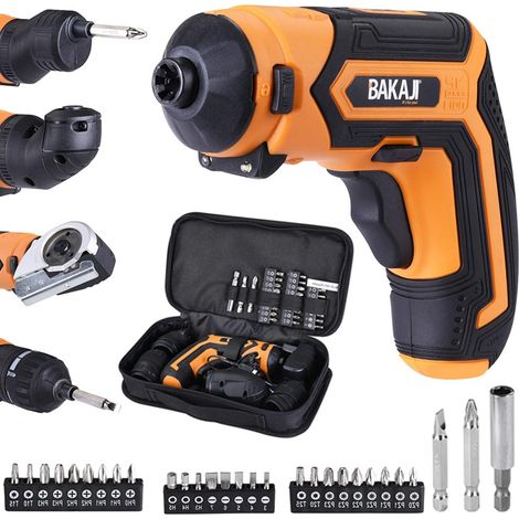 Avvitatore Mini Cacciavite Elettrico Multiuso a Batteria 28 Punte + 4 Adattatori (1/6)