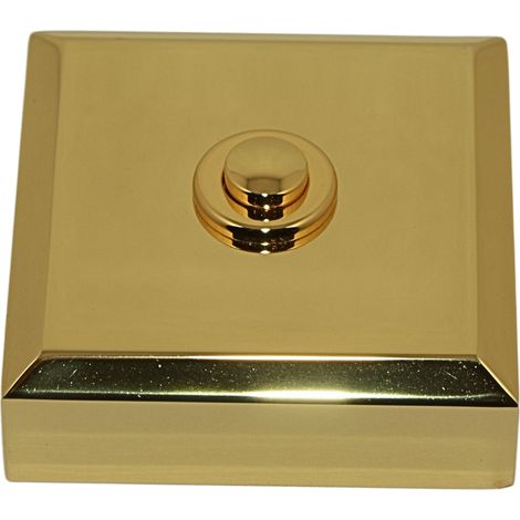 Bouton sonnette carré filaire massif (1/2)