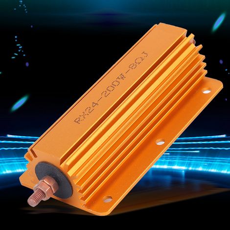 RX24 200W 8 Ω Widerstand, vergoldetes Aluminiumgehäuse (1/4)