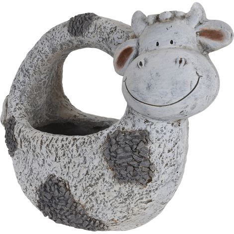 MACETERO CESTA VACA 40x20x36 CM