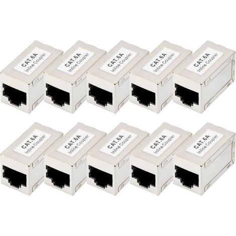 Digitus DN-93905-10 Boîtier femelle RJ45 Nombre de pôles 8 argent 10 pc(s)