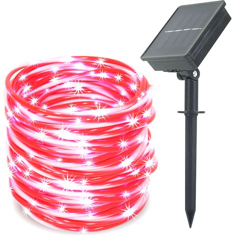 Solar Outdoor String Lights 33ft 100LED Candy Color Lights for Wedding Patio Garden