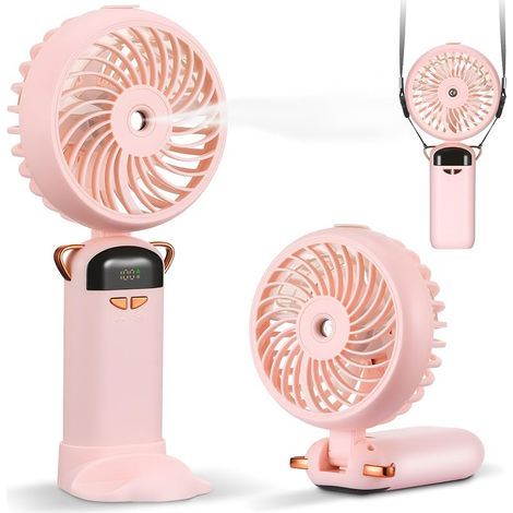 Mini Ventilateur Brumisateur Portable, USB Ventilateur Rechargeable