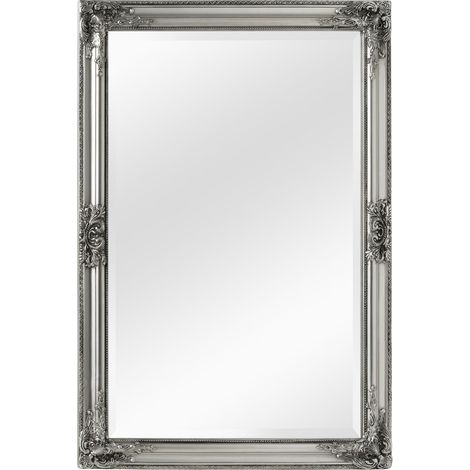 Premier Housewares Rustic Vintage Silver Finish Wall Mirror (1/2)