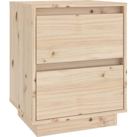 Mesita de noche madera maciza de pino 40x35x50 cm vidaXL (1/5)