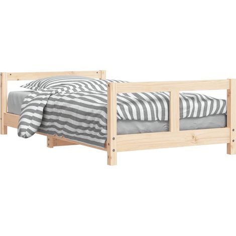Kids Bed Frame 80x160 cm Solid Wood Pine vidaXL