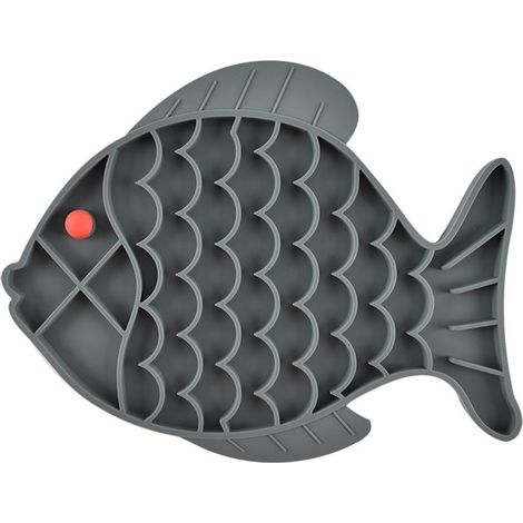 Bol pour chat tapis à lécher en forme de poisson-Fei Yu