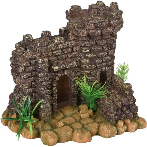 Ruine château 20 x 17 x 17 cm pour aquarium - Flamingo (1/5)