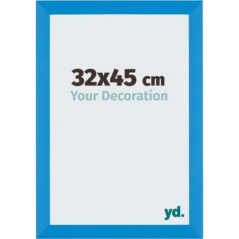 yd. - Cadre photo 32x45 - Bleu Brillant - MDF - Mura
