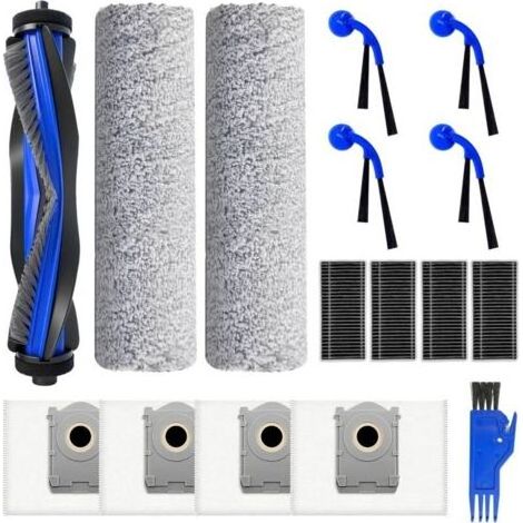 Accessori per Ecovacs T80, 16 pezzi per Ecovacs Deebot T80 Omni, ricambi inclusi 1 spazzola principale, 4 spazzole laterali, 4 filtri, 2 rulli di pulizia, 4 sacchetti per la polvere (1/5)