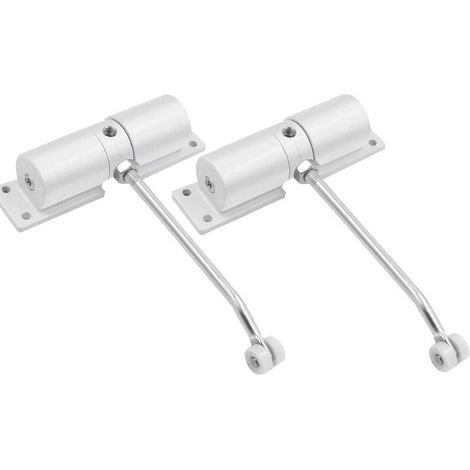APEX 2 Pièces Ferme Porte Automatique,Réglable Ferme Porte à Ressort pour Portes Jusqu'à 40 kg,Groom Fermeture Porte avec Tige de Réglage (1/5)